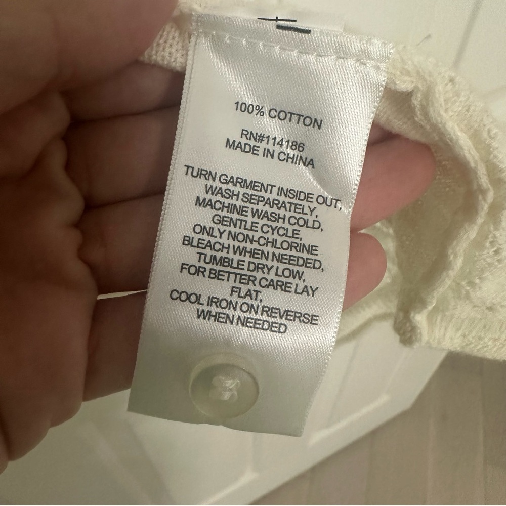 Frye Cream Open-Front Cardigan - Picture 4 of 4